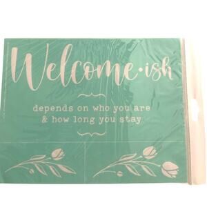 NWT  Welcomish Chalk Couture 8.5 x 11 ‎ Reusable Transfer